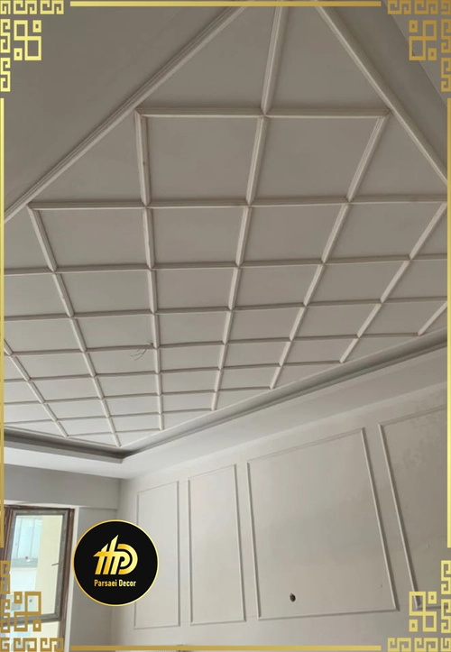 طرح گچبری سبک مدرن سقفی